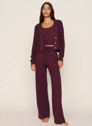 Recycled Sweater Wildberry Pant