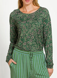 Daisy Dreams Green Tina Long Sleeve Top