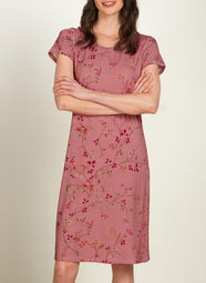 Delhi Dreams Pink Daniela Short Sleeve Night Dress