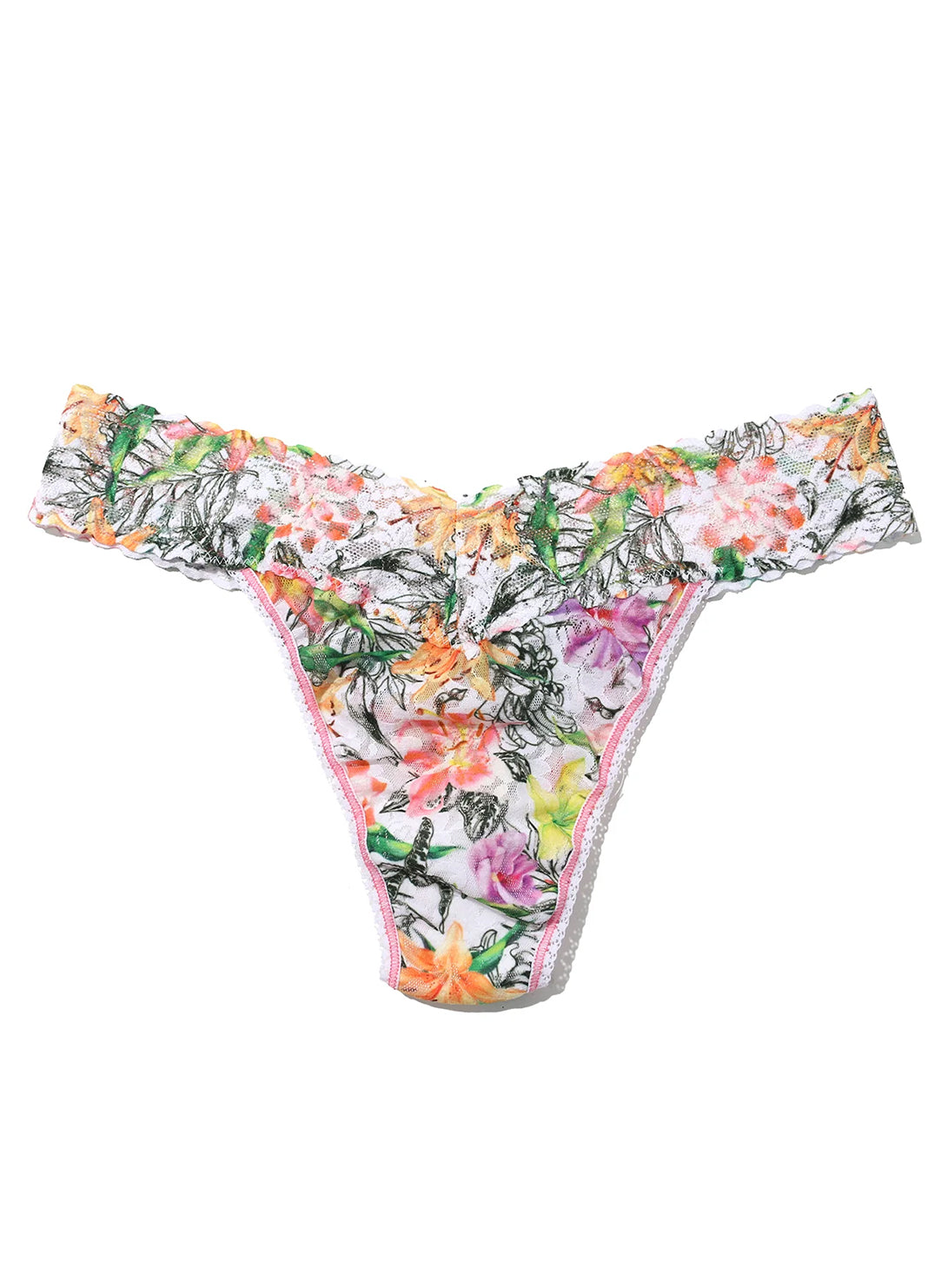 Signature Lace Botany Printed Original Rise Thong