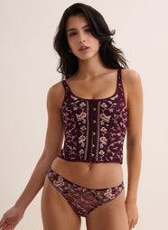 Midnight Opera Secret Purple Corset