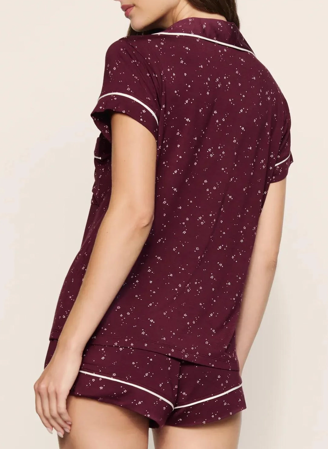 Gisele Printed Starlight Wildberry Relaxed Short PJ Set