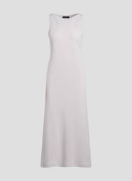 Stretch Crepe Pearl Tank Column Dress
