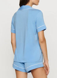 Gisele Summer Blue Relaxed PJ Short Set