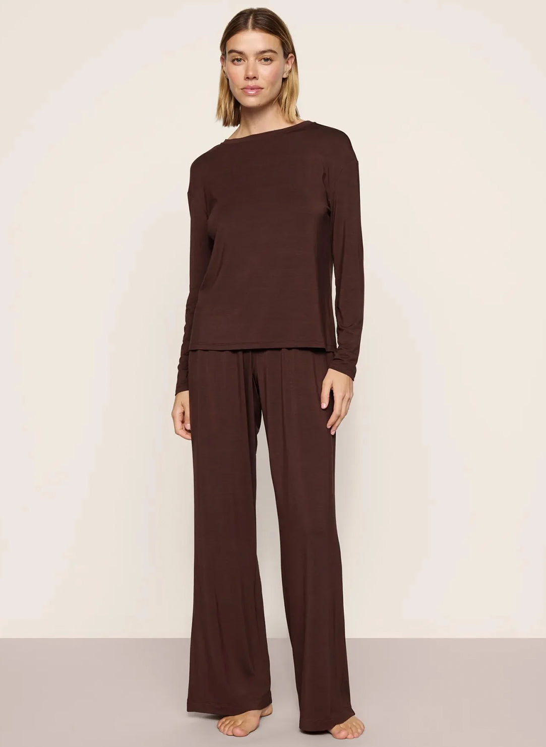 Gisele Separates Chocolate Lounge Top