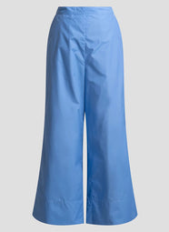 Techno Poplin Blue Iris Cropped Pants