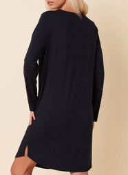 Classic Midnight V-Neck Nightshirt