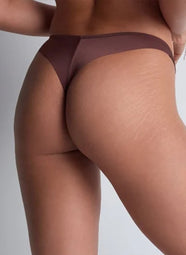 Sheer Emotion Sepia Thong