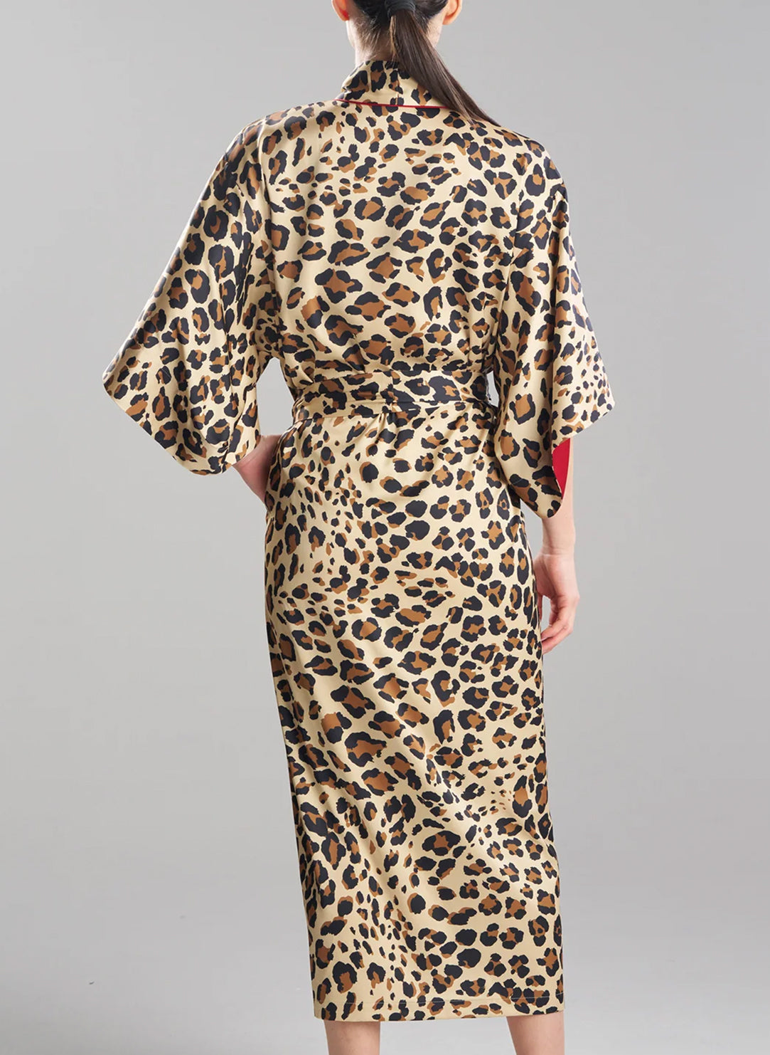 Jaguar Natural Printed Long Robe