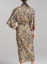 Jaguar Natural Printed Long Robe
