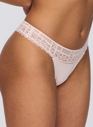 Jadei Glossy Pink Thong