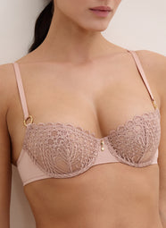 Eloge Du Desir Misty Blush Demi Cup Bra