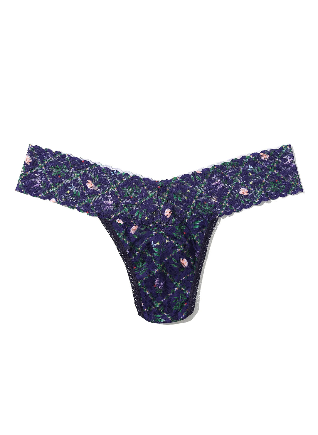 Signature Lace Everlasting Printed Low Rise Thong