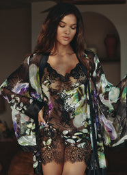 Cassiopee Printed  Short Robe
