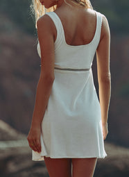 Celeste Eponge Naturel Terry Short Dress