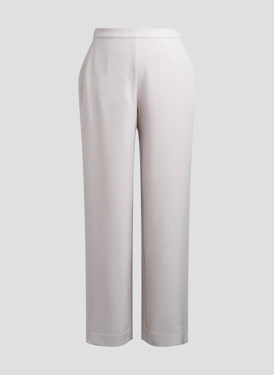 Stretch Crepe Pearl Pull on Straight Leg Pant