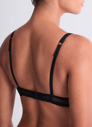 Sweet Euphoria Black Demi Cup Bra