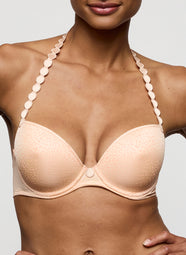 Tom Peach Whisper Padded Plunge Bra