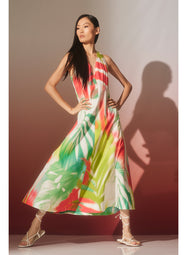 Usami Multi V-Neck Maxi Dress