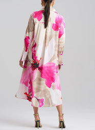 Orchid Cotton Poplin Fresh Pink Shirt Dress