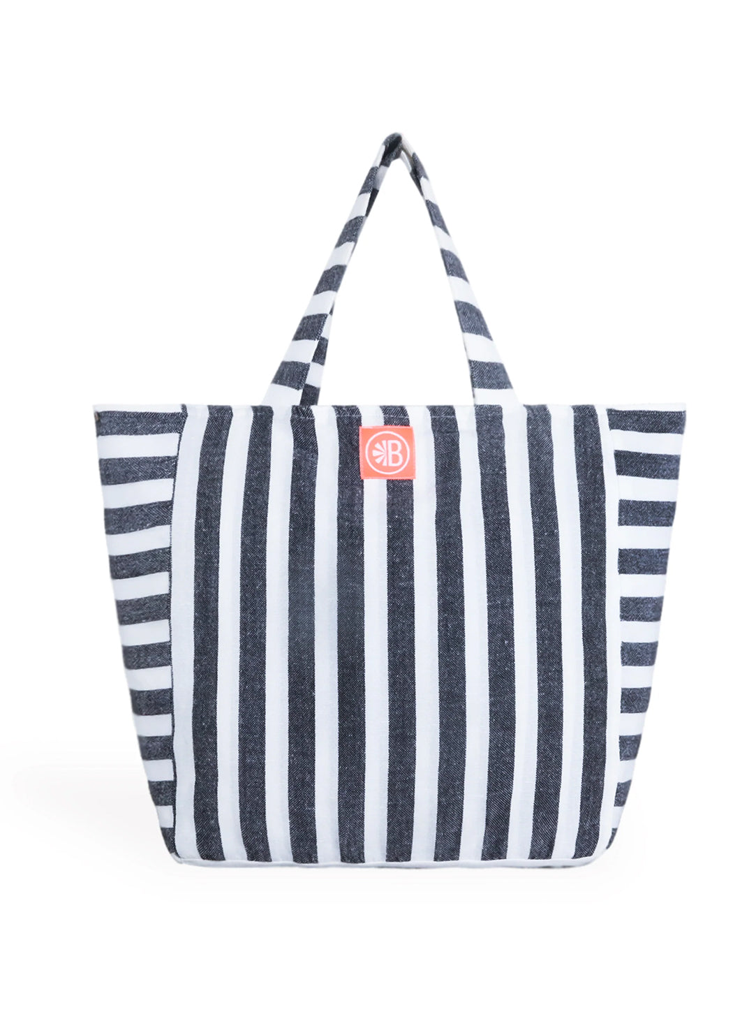 El Ulises Black Stripe Beach Bag