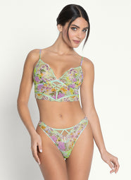 L'Amour Au Soleil Fleurs Bustier Bra