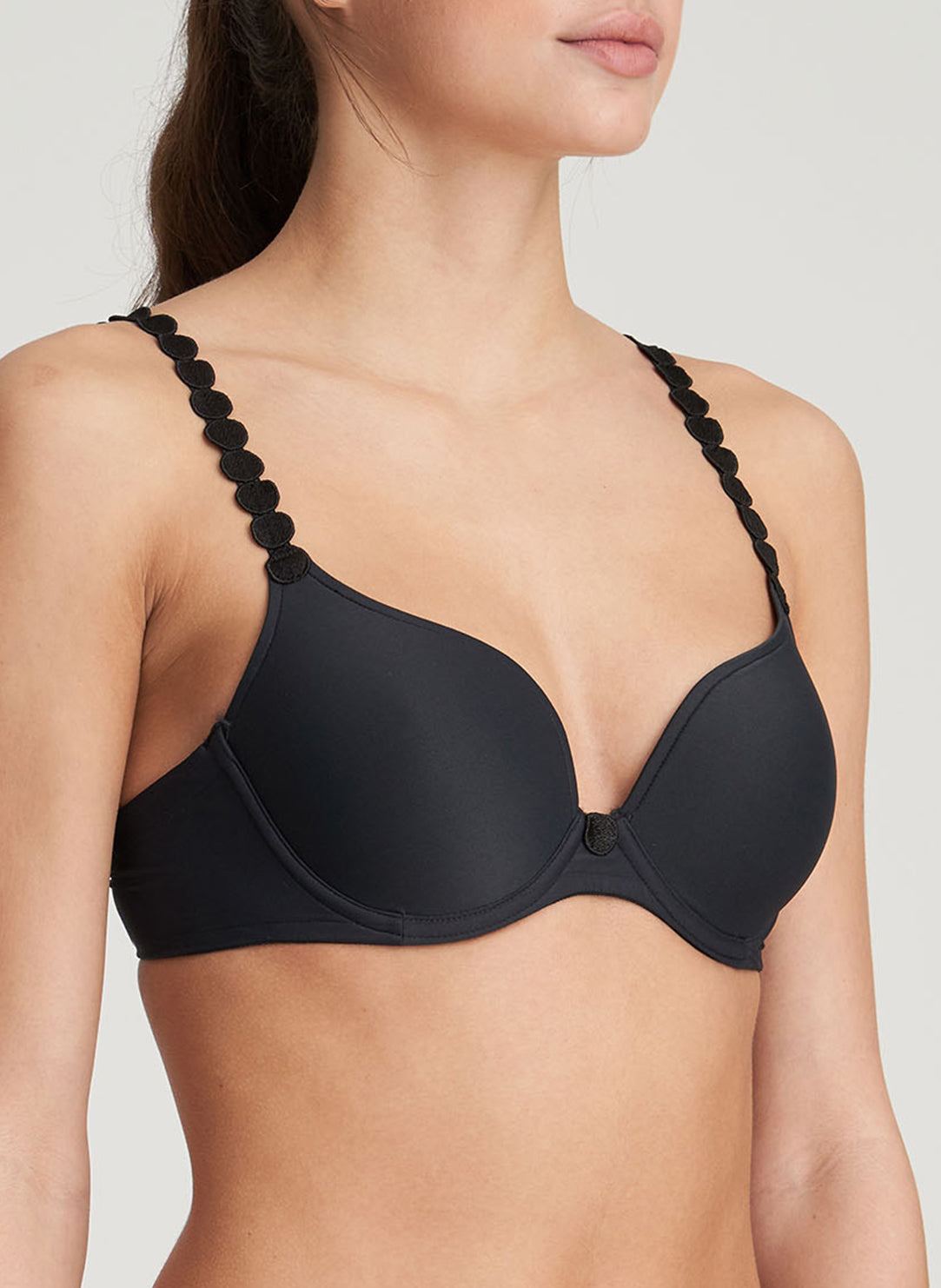 Tom Charcoal Padded Bra Heartshape