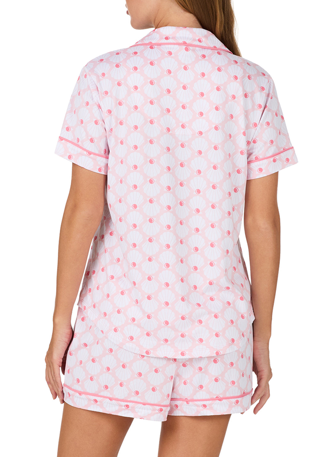Pearl Shells Pink Short Pajama Set