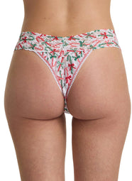 Signature Lace Candy Cane Delight Printed Original Rise Thong