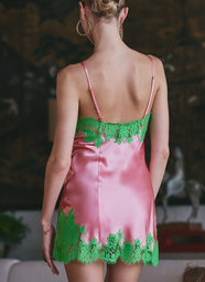 Appoline Rose/Menthe Babydoll with Lace