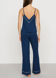 Gisele Navy/Ivory V-Neck Cami Pant Set