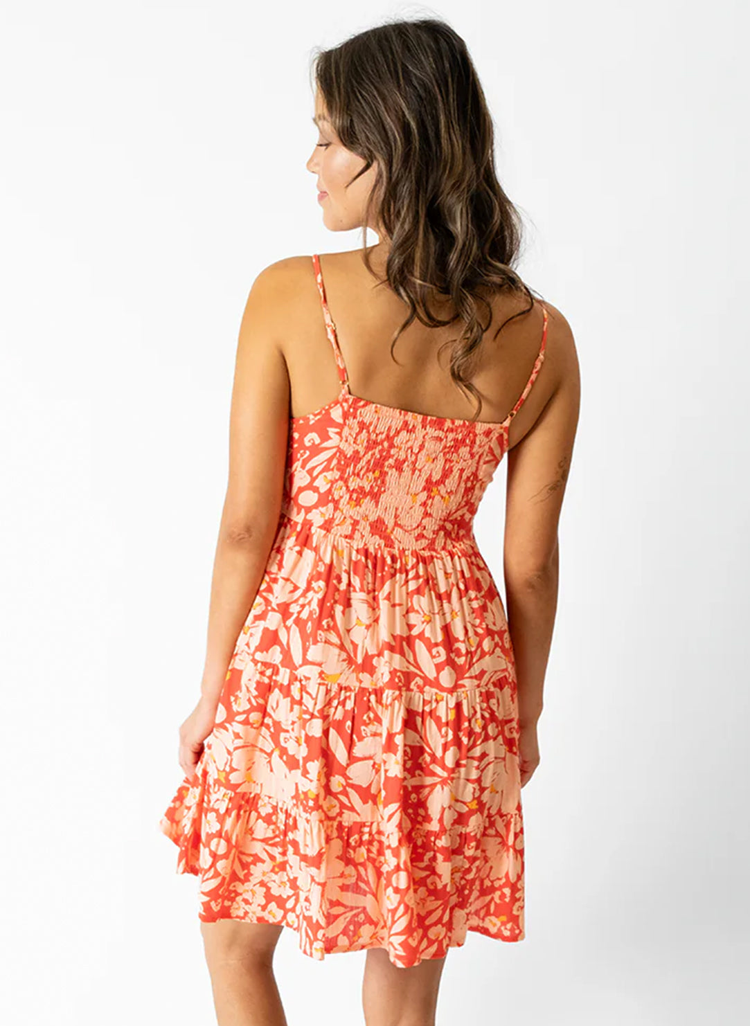 Valencia Flower Mini Tiered Dress