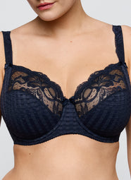 Madison Velvet Blue Full Cup Bra