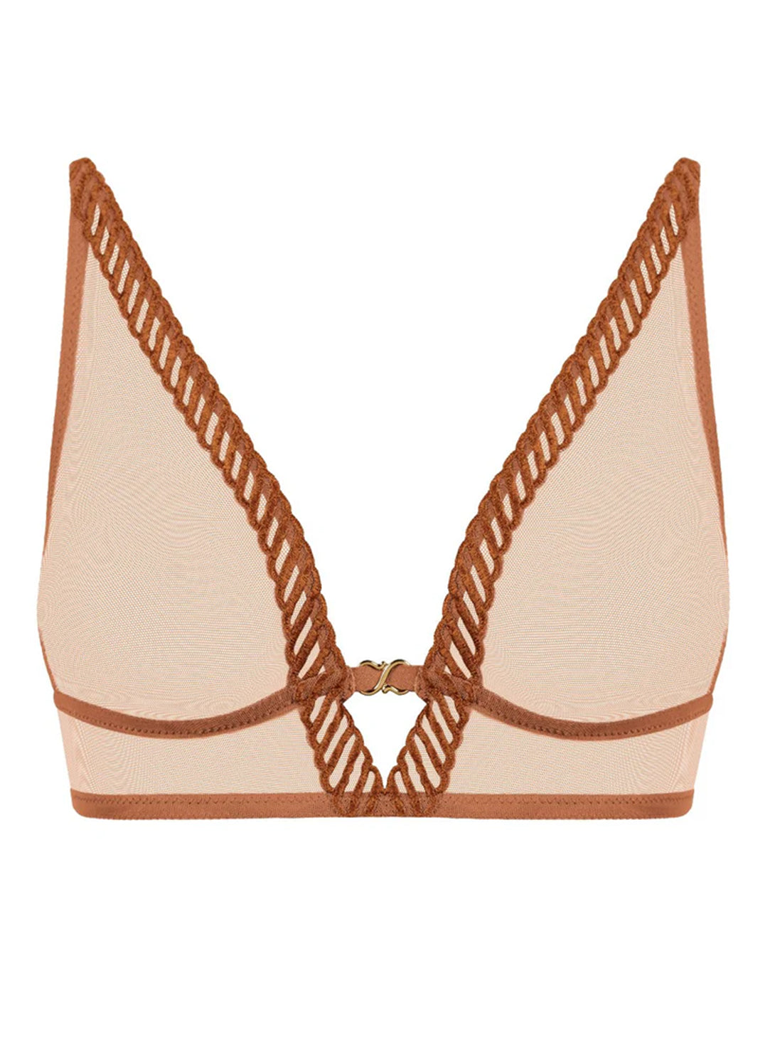 Sheer Emotion Honey Non Wire Triangle Bra