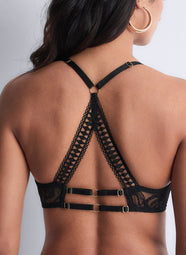 After Hours Black Triangle Plunge Bra