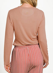 Melee Pink Tom Long Sleeve Top