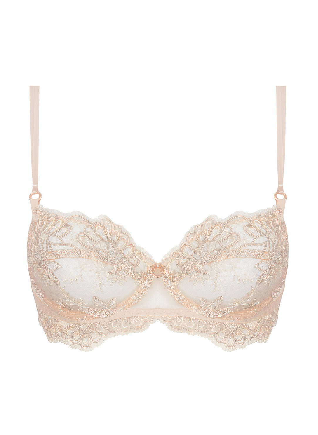 Elegance Artist Beige Aura Demi Cup Bra