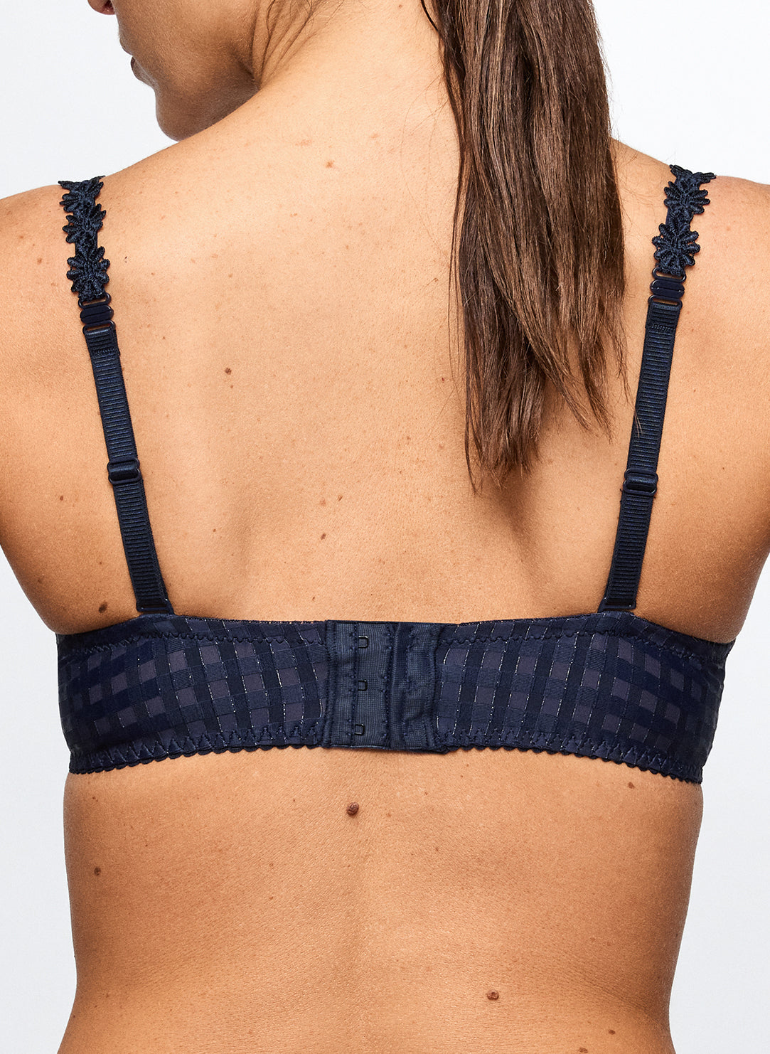 Avero Velvet Blue Padded Bra Heartshape