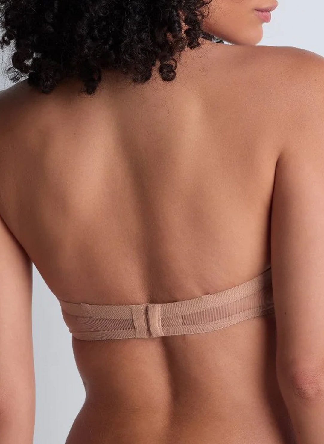 Sheer Emotion Sand Strapless Bra