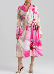 Orchid Cotton Poplin Fresh Pink Shirt Dress