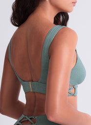 Summer Glow Aqua Swim Triangle Top