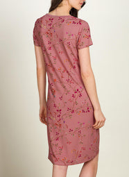 Delhi Dreams Pink Daniela Short Sleeve Night Dress