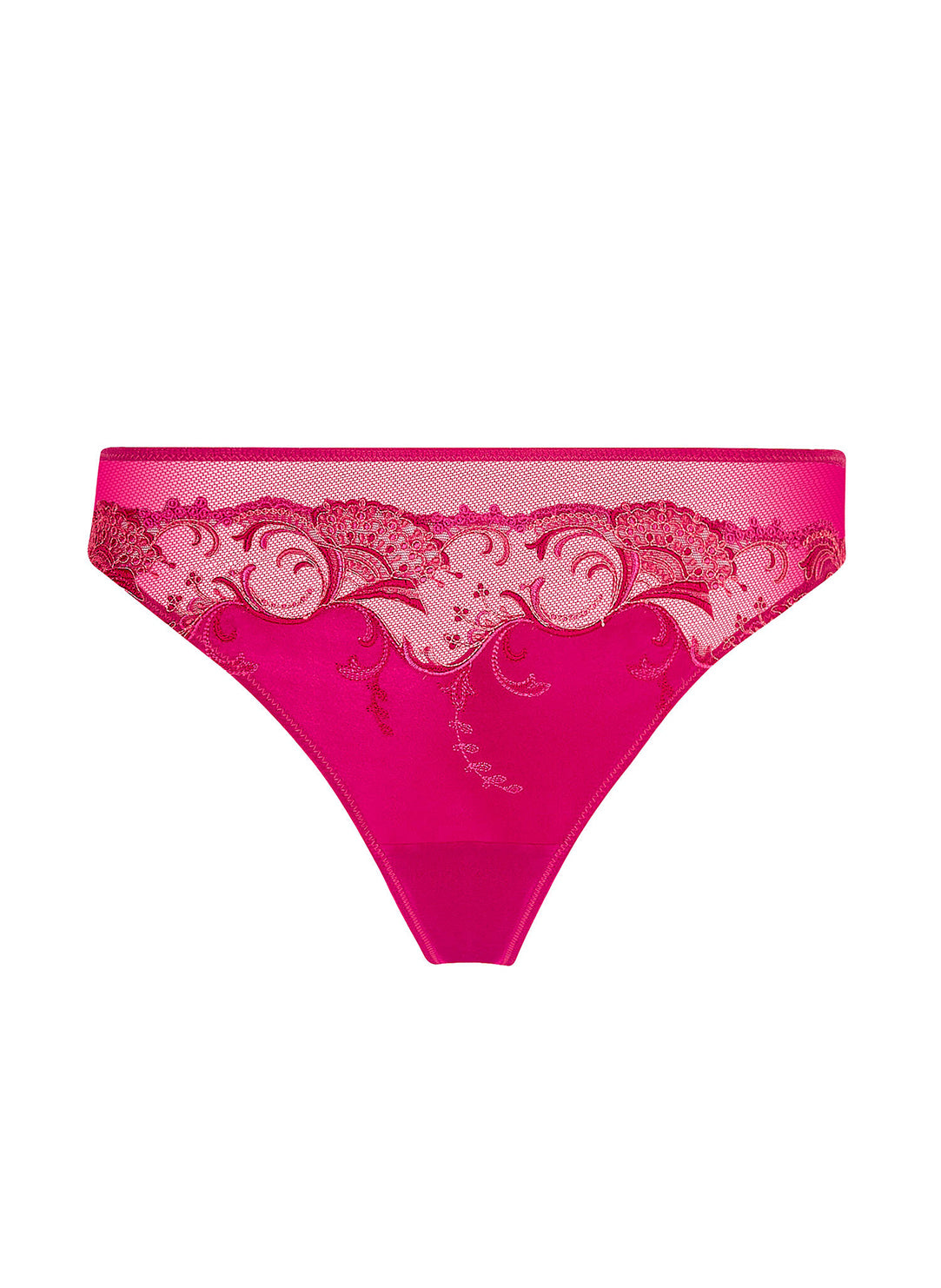 Splendeur Soie Carmin Thong