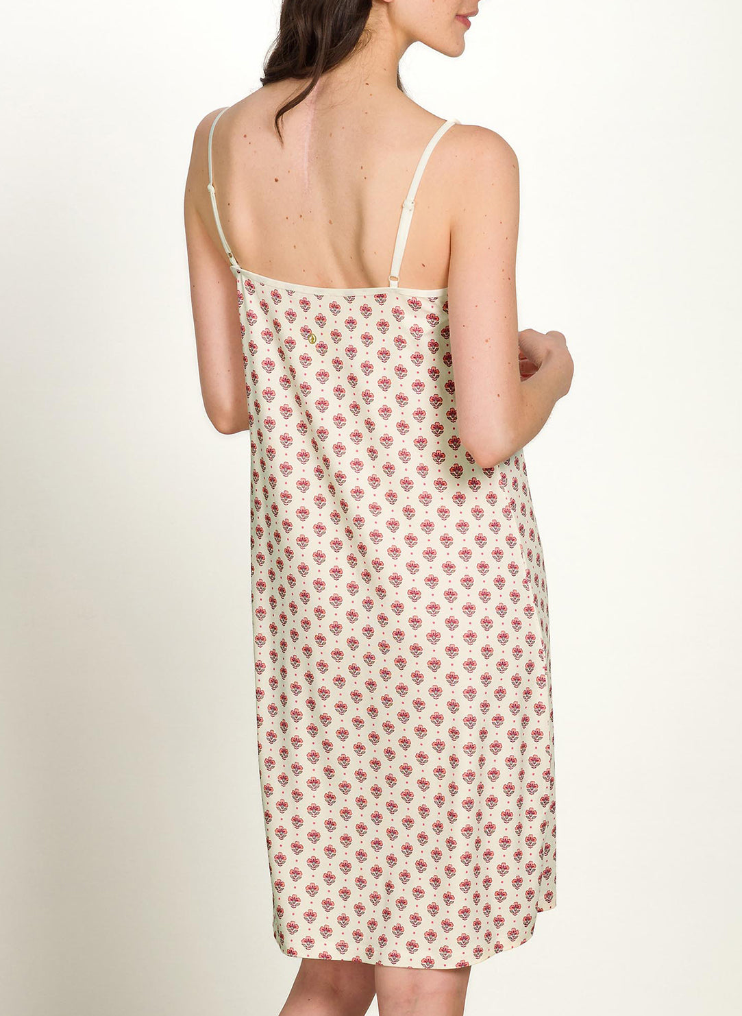 Jaipur Flower White Pink Diezel Chemise