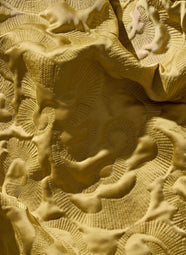 Luxe Satin Gold Embroidered Padded Bomber Jacket