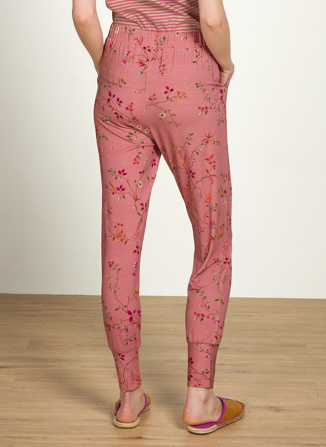 Delhi Dreams Pink Bobien Cuffed Pajama Pant