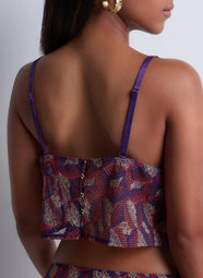 Life Celebration Vivid Purple Crop Top
