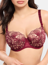Agathe Amarante Low Necked Bra