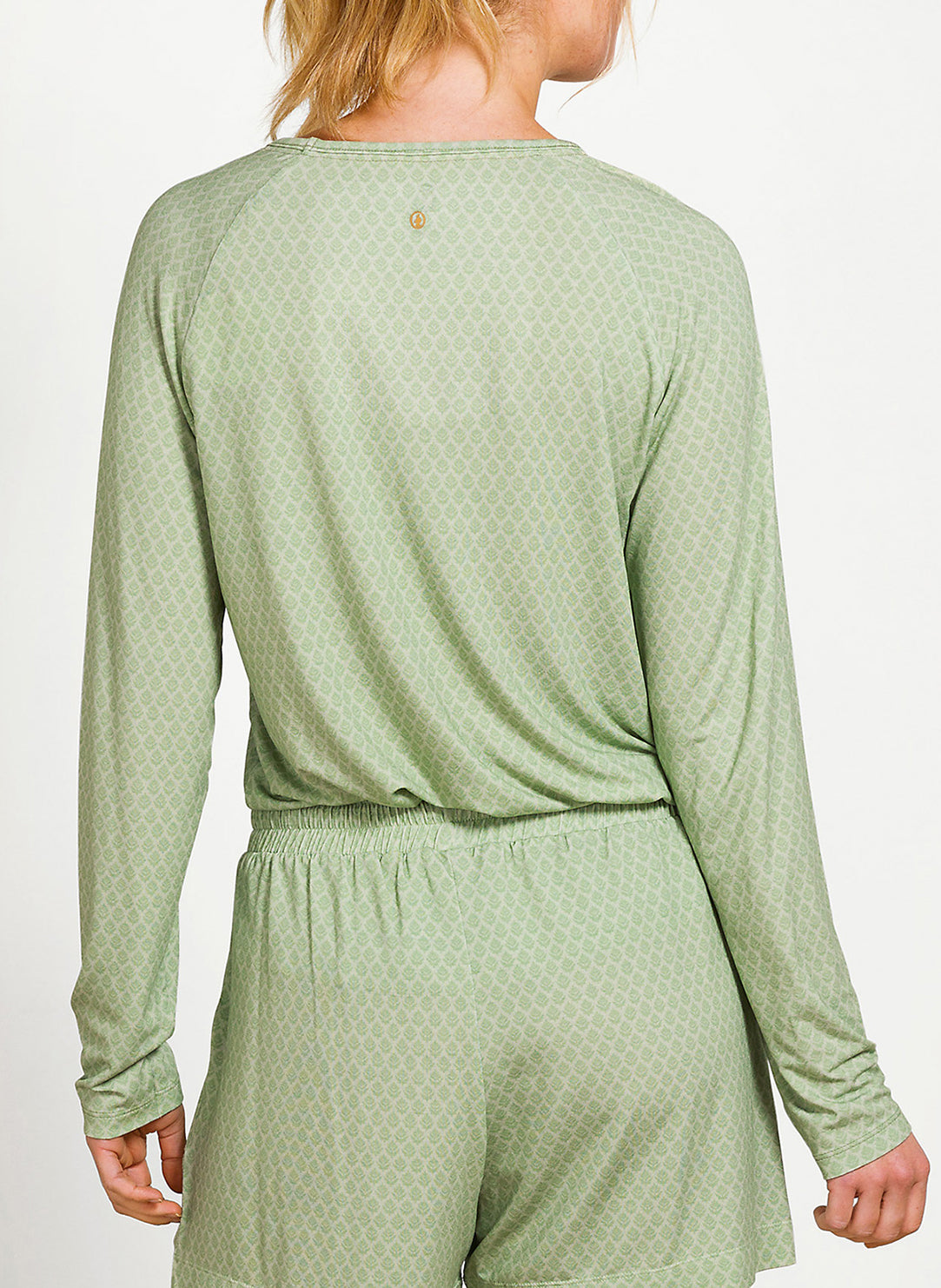 Thousand Leaves Light Green Tina Long Sleeve Top