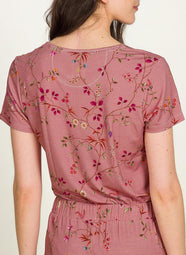 Delhi Dreams Pink Tilly Short Sleeve Top